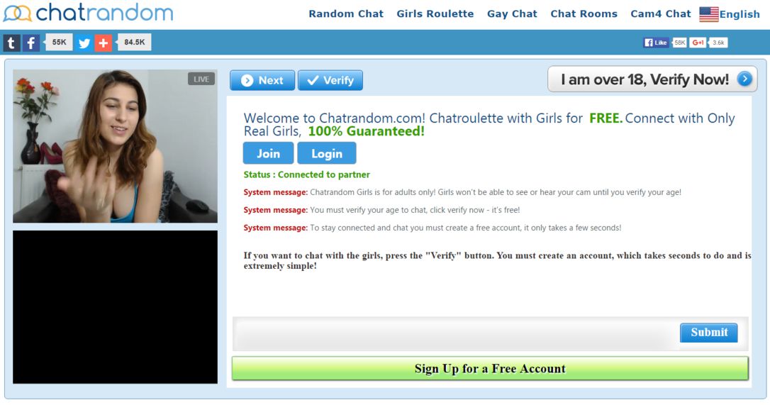 Girls Roulette is pretty much the same thing as chat random, but you’re goi...